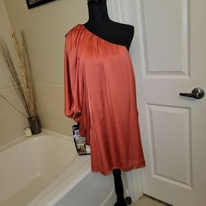 One shoulder batwing sleeve cocktail dress size 12